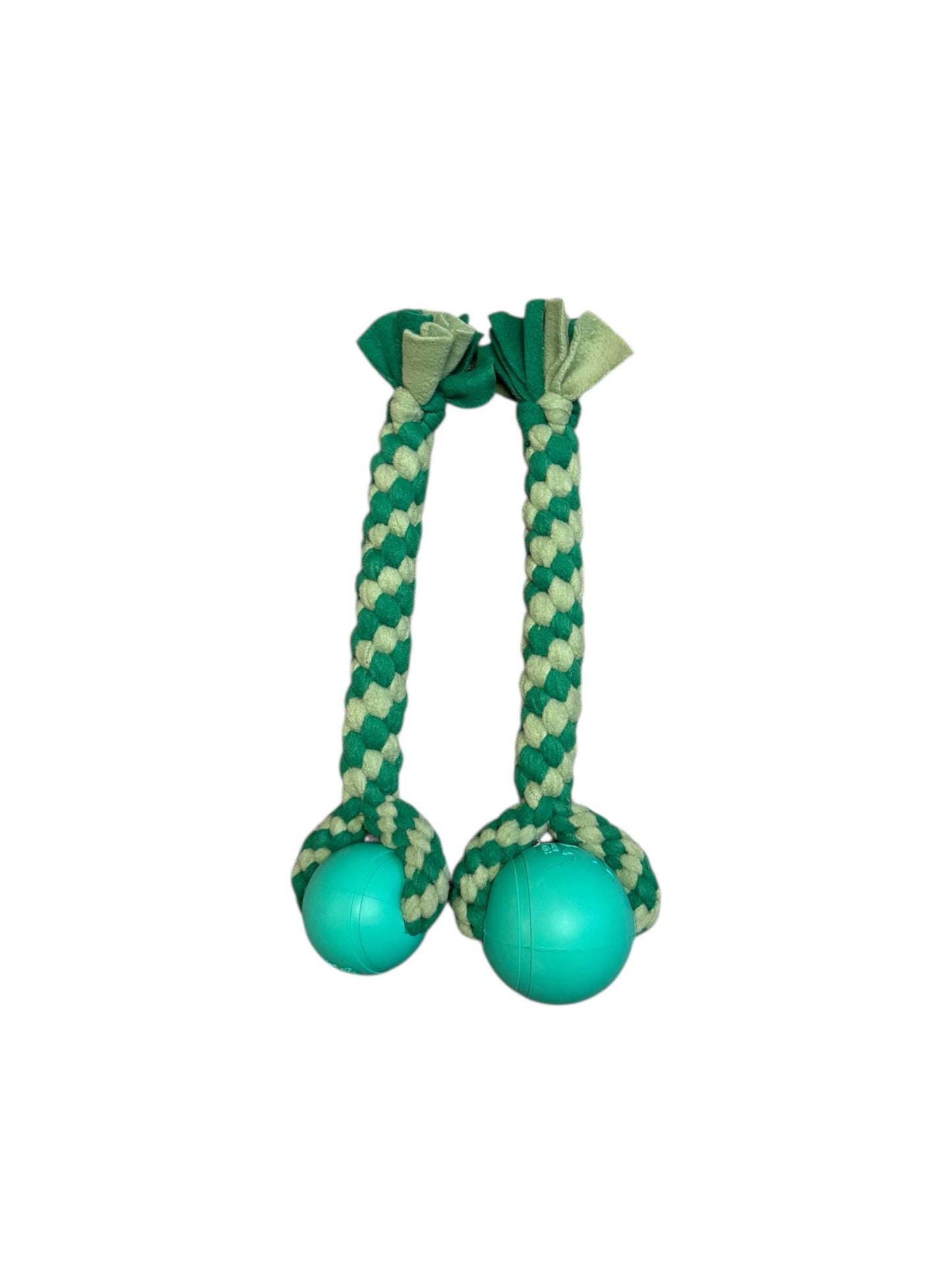 Handmade Fleece Dog Tug Toy: Durable Braided Ball