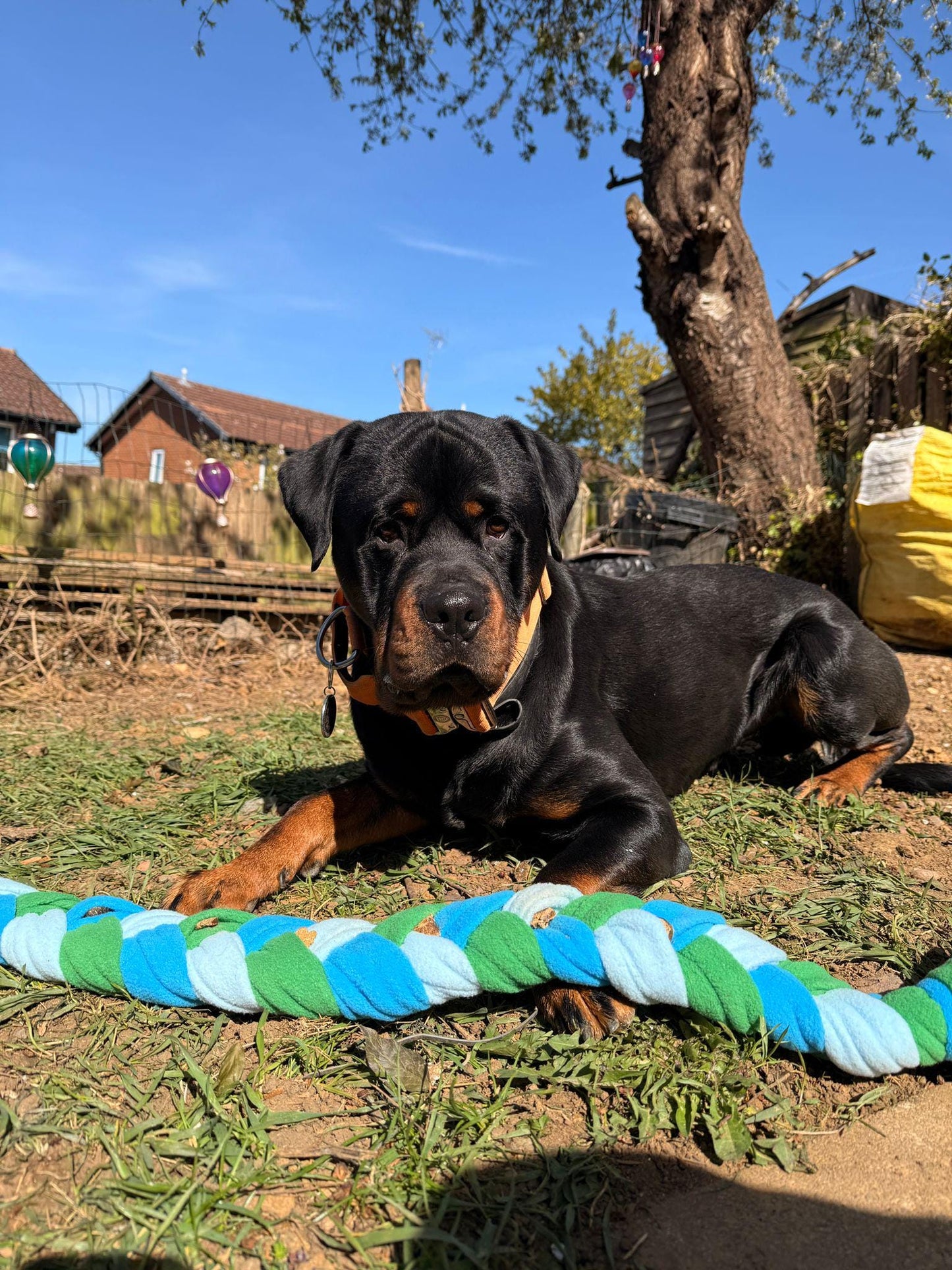 Handmade Fleece Snuffle Plait Dog Toy | Enrichment, Treat Hiding, Slow Feeding Boredom Buster