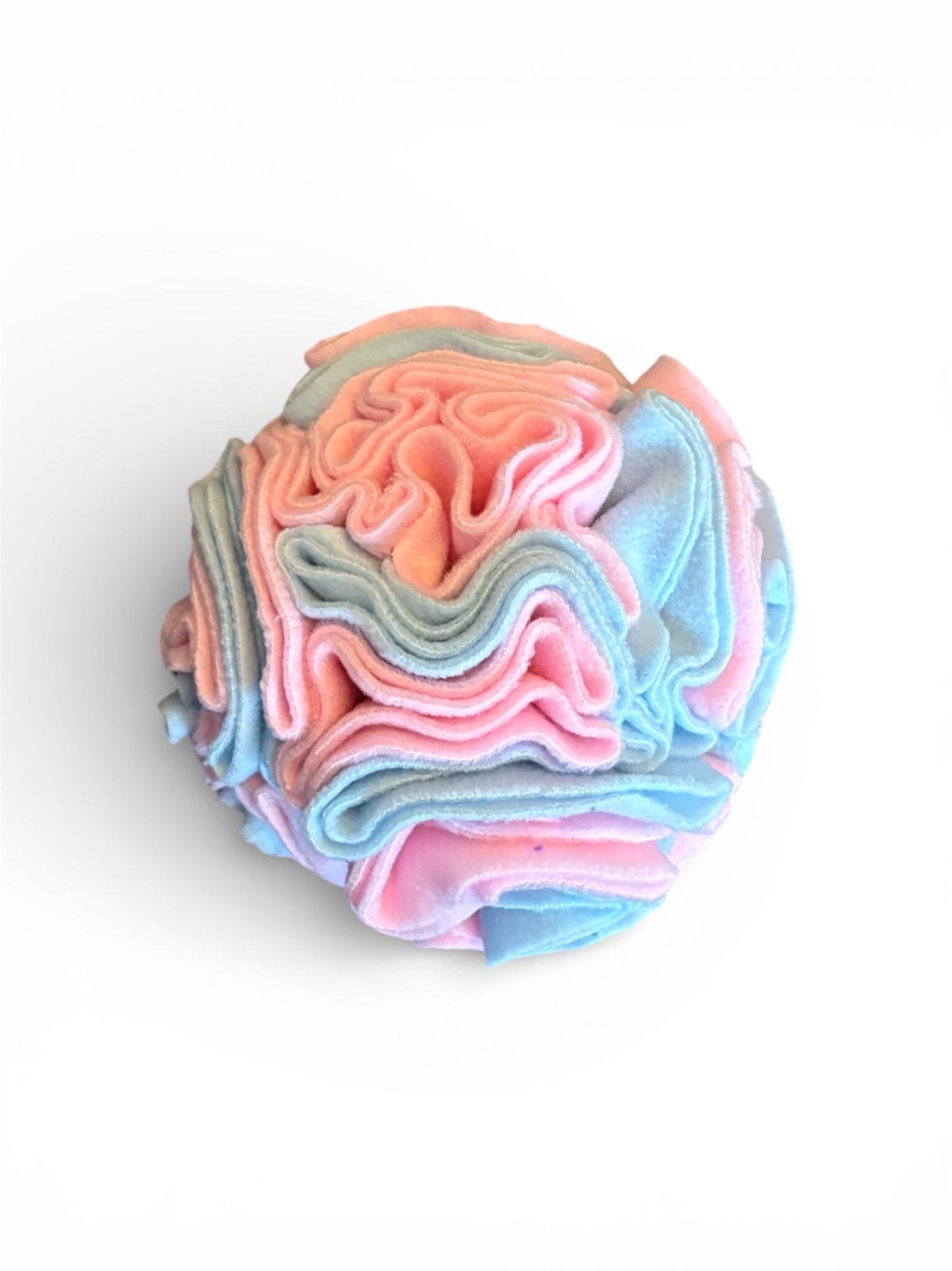 Pastel snuffle ball, 6 inches, pet enrichment, enrichment toy