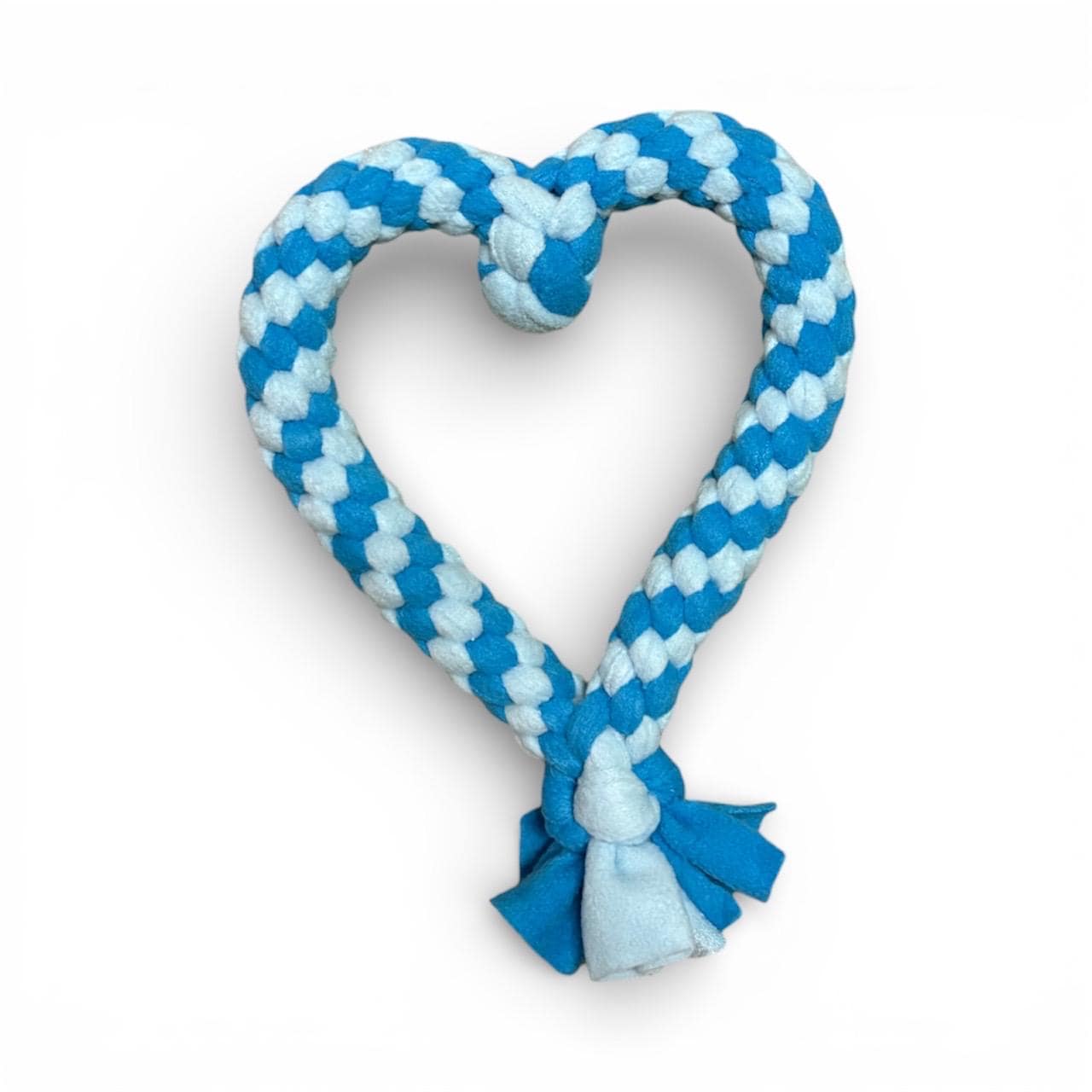 Handmade Heart Fleece Tug Toy for Dogs & Puppies