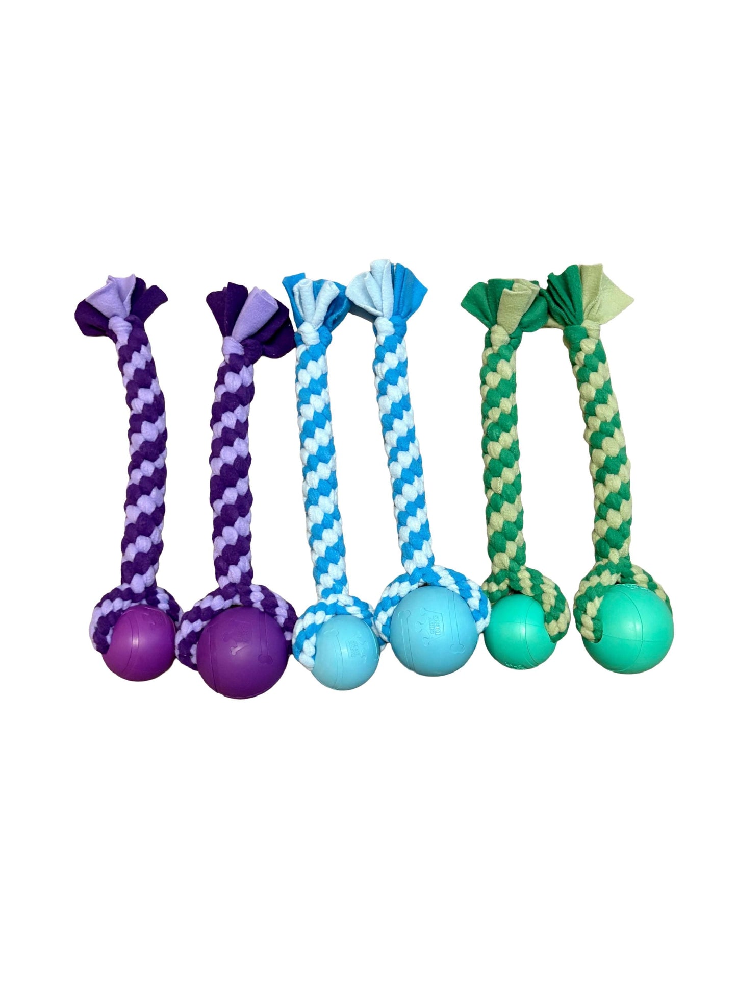 Handmade Fleece Dog Tug Toy: Durable Braided Ball