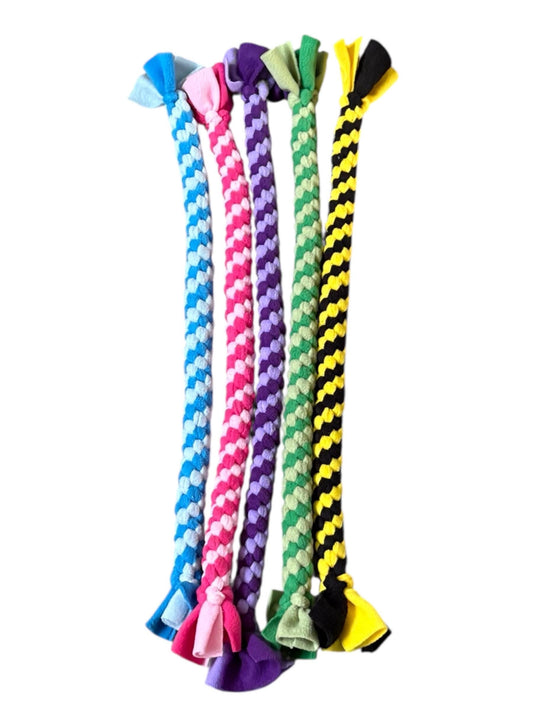 XL Braided Fleece Dog Tug Toy: Durable Interactive Play