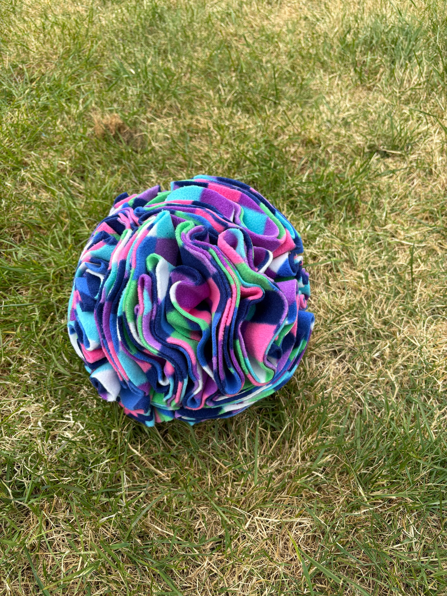 XL snuffle ball, 10 inches, pet enrichment, enrichment toy