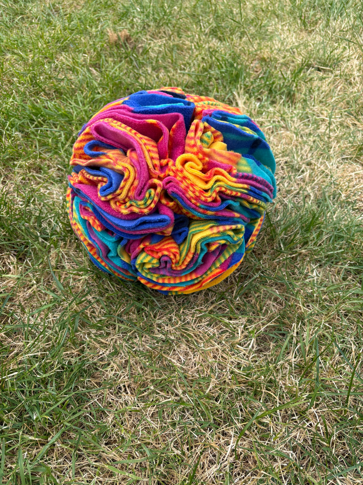 XL snuffle ball, 10 inches, pet enrichment, enrichment toy