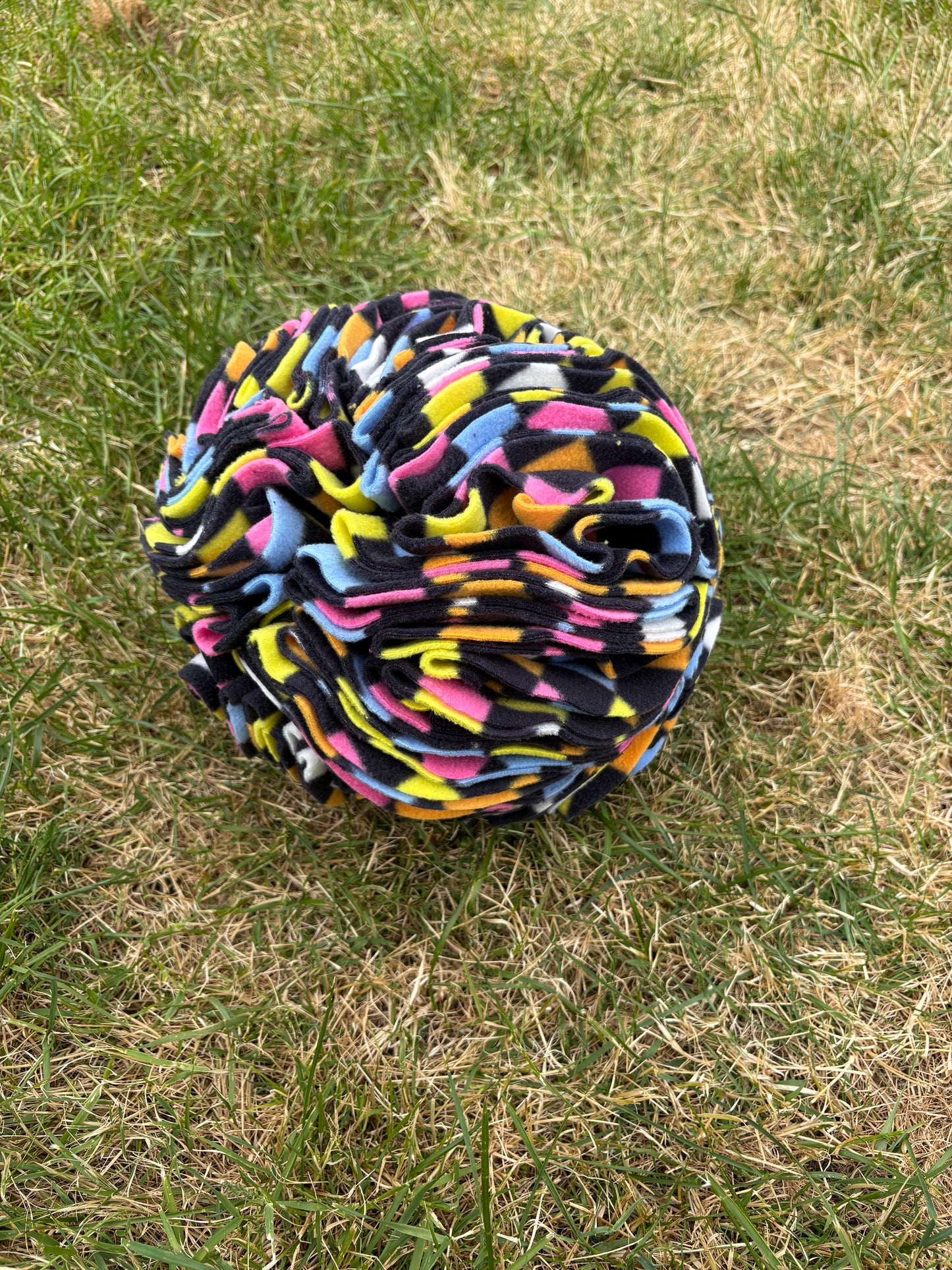 XL snuffle ball, 10 inches, pet enrichment, enrichment toy