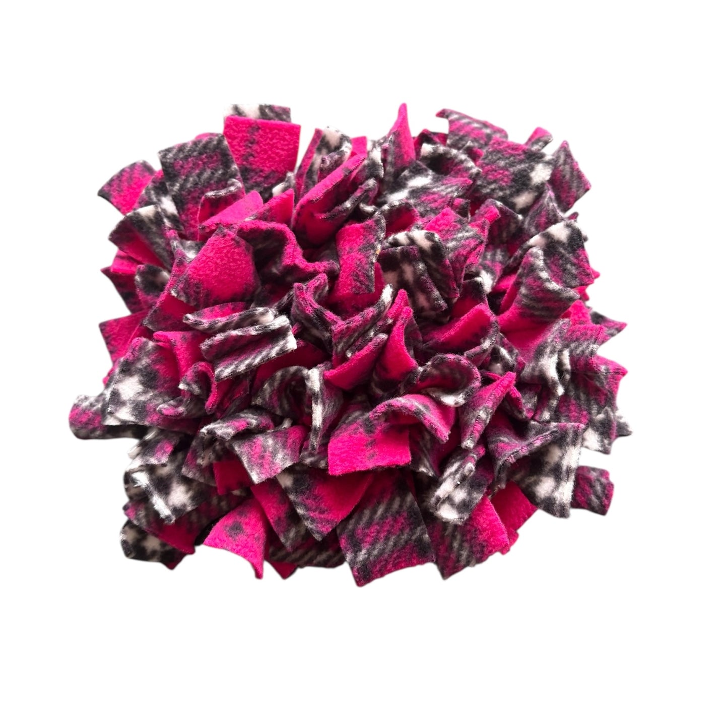 Dark Pink Tartan Snuffle Mat for Dogs | Dog Enrichment Toy