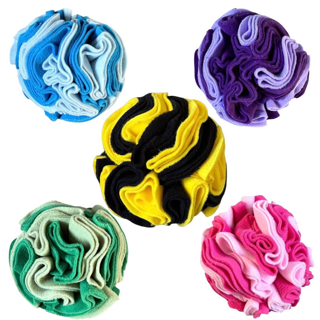 snuffle ball, 6 inches, pet enrichment, enrichment toy