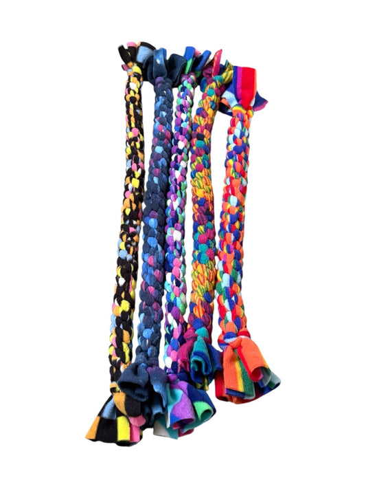 XL Braided Fleece Dog Tug Toy: Durable Interactive Play