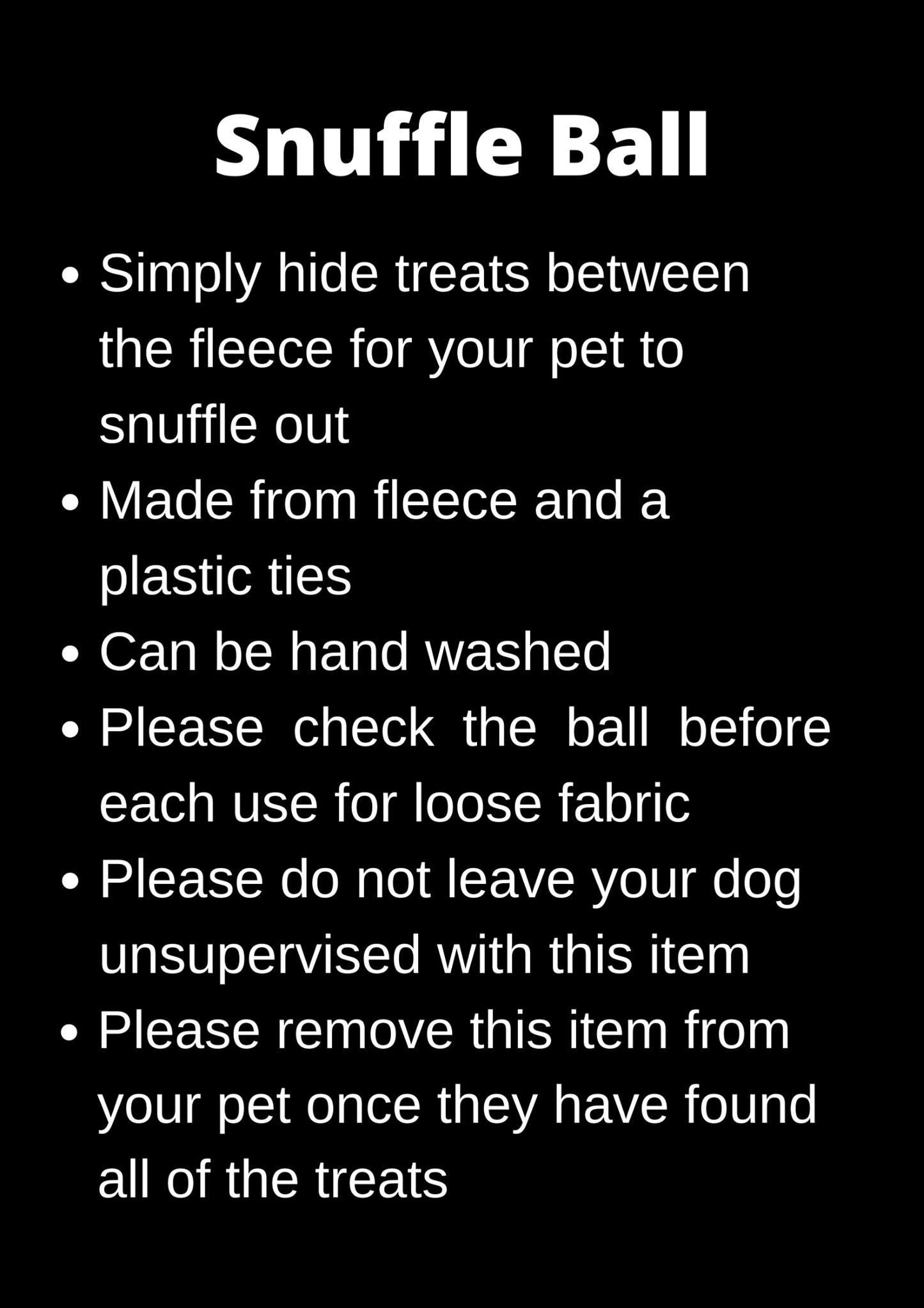snuffle ball, 6 inches, pet enrichment, enrichment toy