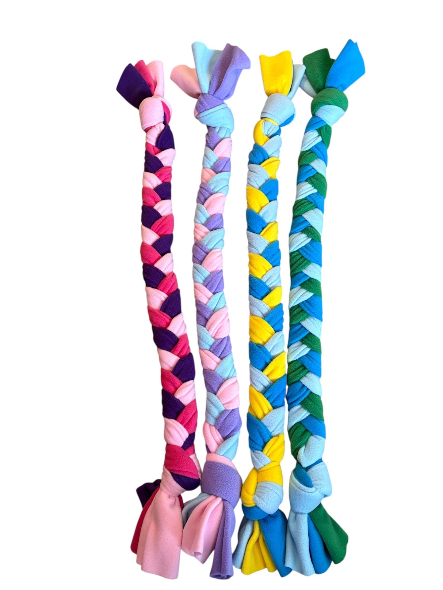 Handmade Fleece Snuffle Plait Dog Toy | Enrichment, Treat Hiding, Slow Feeding Boredom Buster