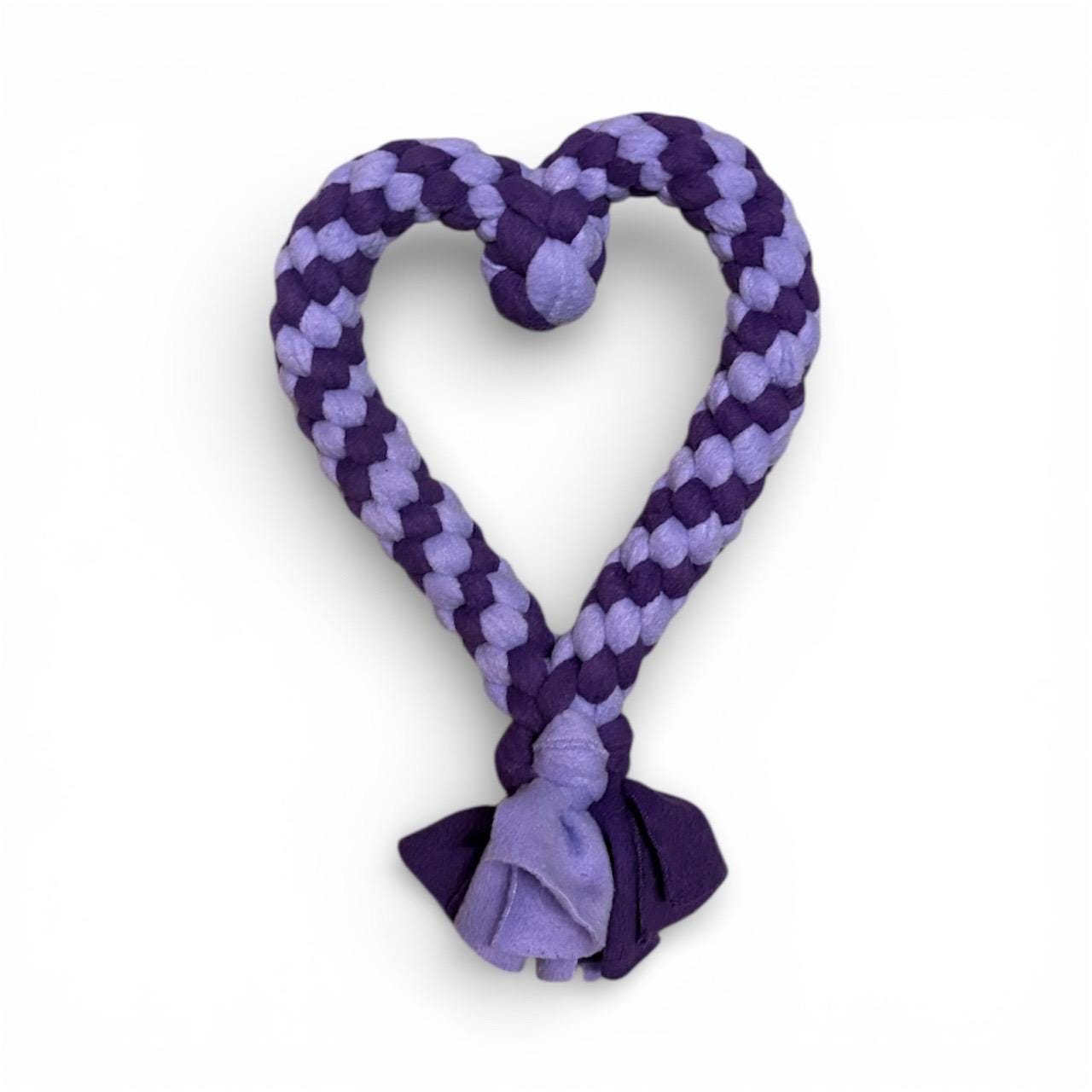 Handmade Heart Fleece Tug Toy for Dogs & Puppies